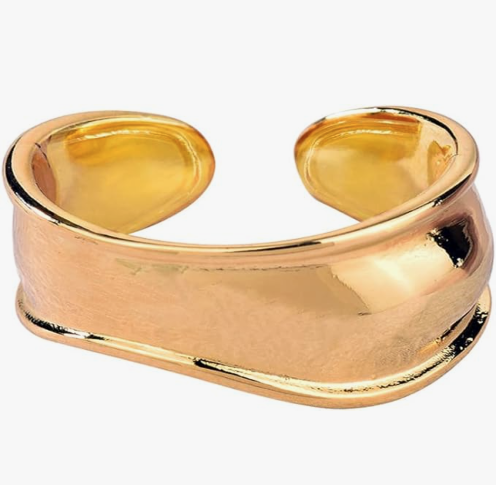 gold chunky jewelry bangle, buy on amazon